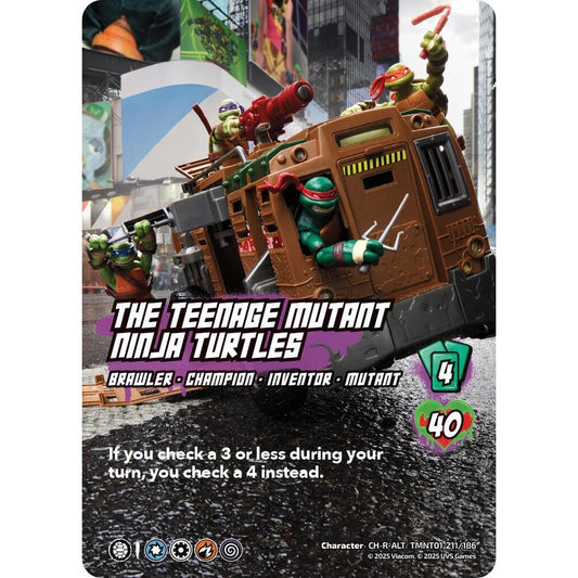 The Teenage Mutant Ninja Turtles 211/186 TMNT01 Universus Teenage Mutant Ninja Turtles Character CH-R-ALT