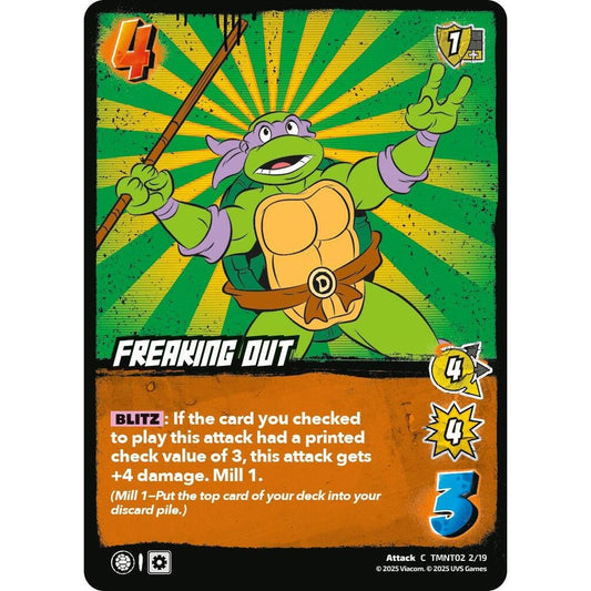 Freaking Out 2/19 TMNT02 Universus Teenage Mutant Ninja Turtles Starter Deck Attack C