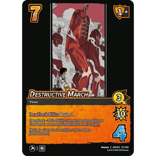 Destructive March 73/189 AOT03 Universus Attack on Titan: Apocalypse Attack C