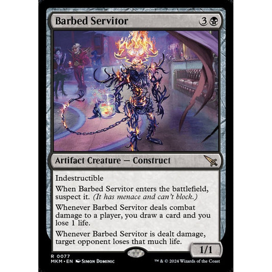 Barbed Servitor rare 77 Magic the Gathering Murders at Karlov Manor