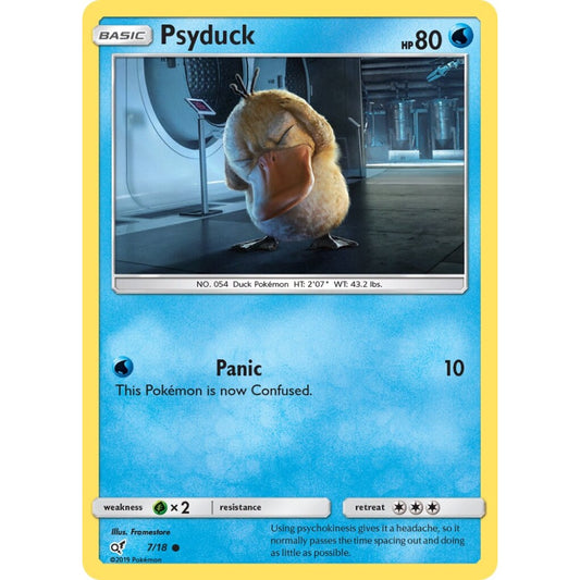 Psyduck Common 7/18 Pokemon Card Game Detective Pikachu