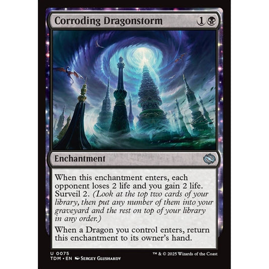 Corroding Dragonstorm uncommon 75 Magic the Gathering Tarkir: Dragonstorm