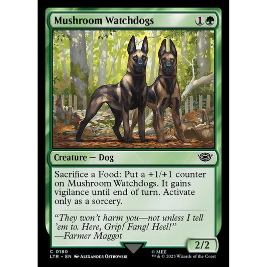 Mushroom Watchdogs, common, 180, Magic the Gathering, The Lord of the Rings: Tales of Middle-earth