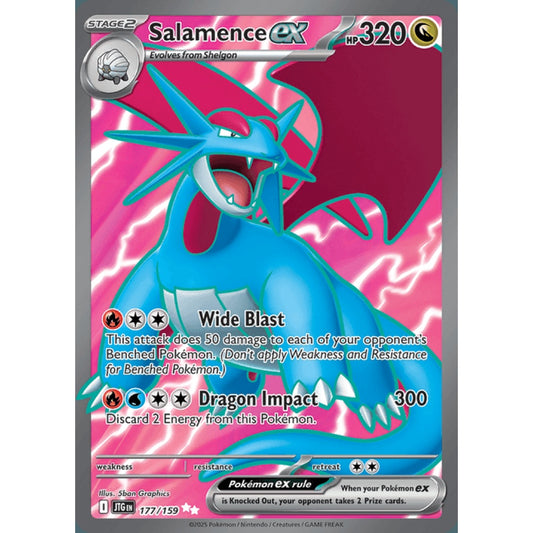 Salamence ex Full Art 177/159 Pokemon Card Game Journey Together