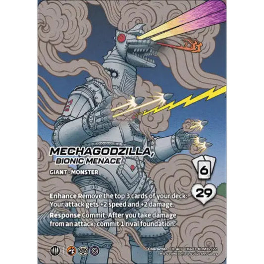 Mechagodzilla, Bionic Menace, 2/22, CH-ALT, UniVersus, Challengers Godzilla & Mothra, King Ghidorah & Rodan