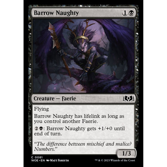 Barrow Naughty, common, 81, Magic the Gathering, Wilds of Eldraine