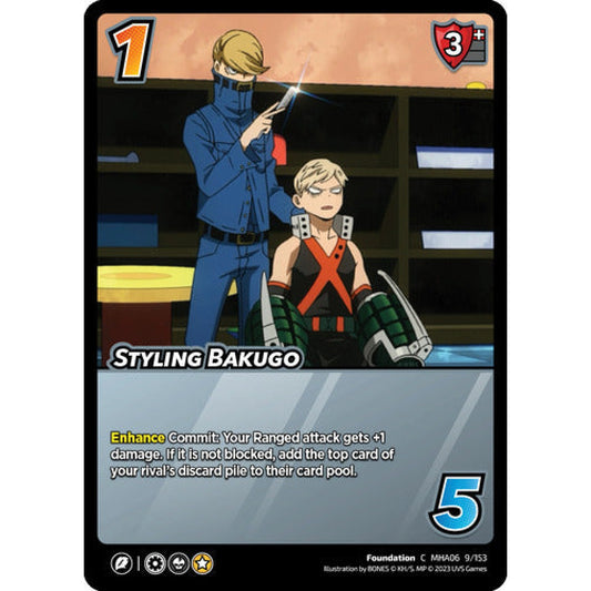 Styling Bakugo, 9/153, C, UniVersus, MHA06 Jet Burn