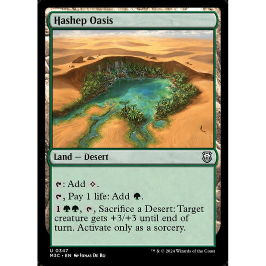 Hashep Oasis, 347, uncommon, Magic: The Gathering, Modern Horizons 3
