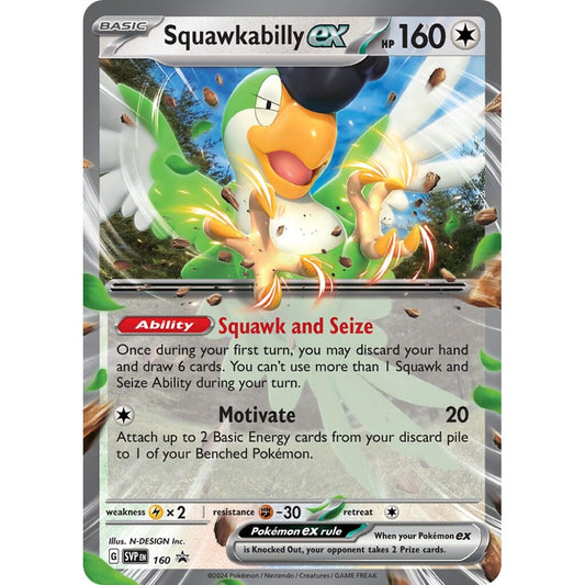 Squawkabilly ex Promo 160 Pokemon Card Game Scarlet & Violet Promos