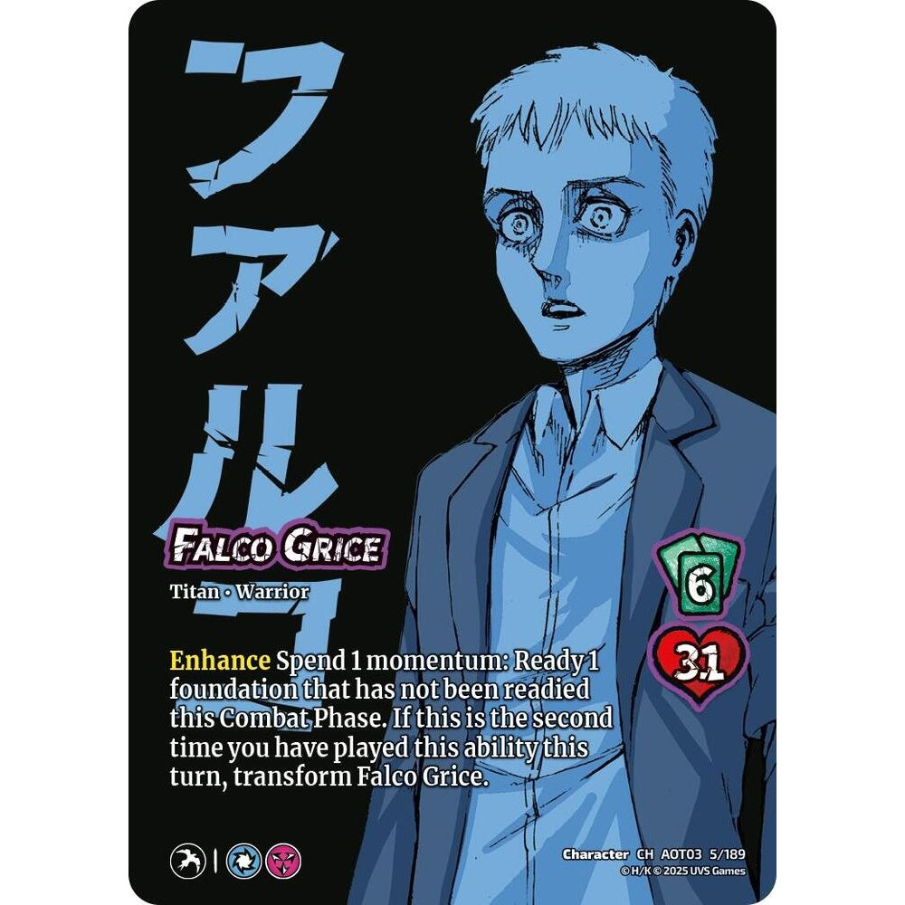 Falco Grice // Jaw Titan, Flying Form 5/189 AOT03 Universus Attack on Titan: Apocalypse Character CH