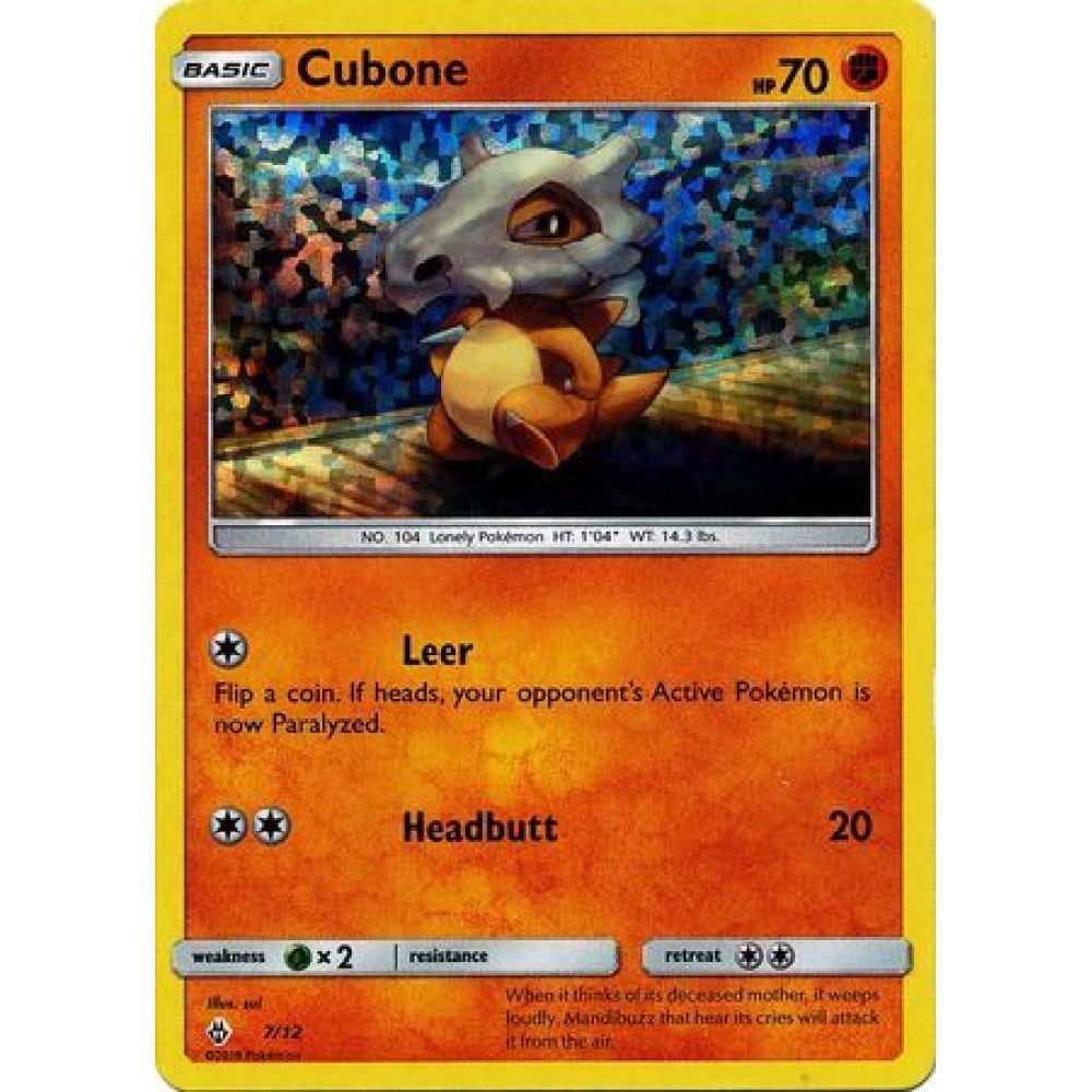 Cubone Fixed 7/12 Pokemon Card Game McDonald's Collection 2018