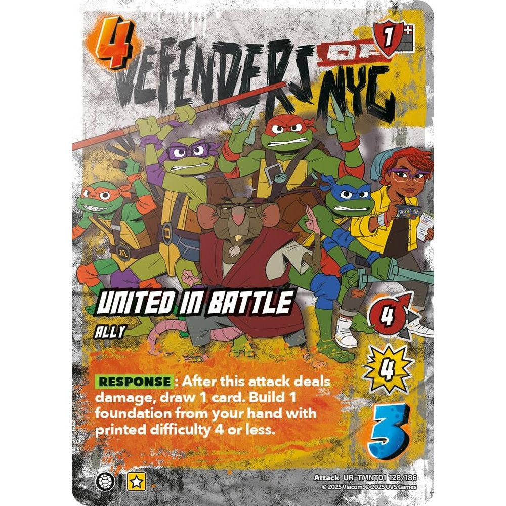 United in Battle 128/186 TMNT01 Universus Teenage Mutant Ninja Turtles Attack UR
