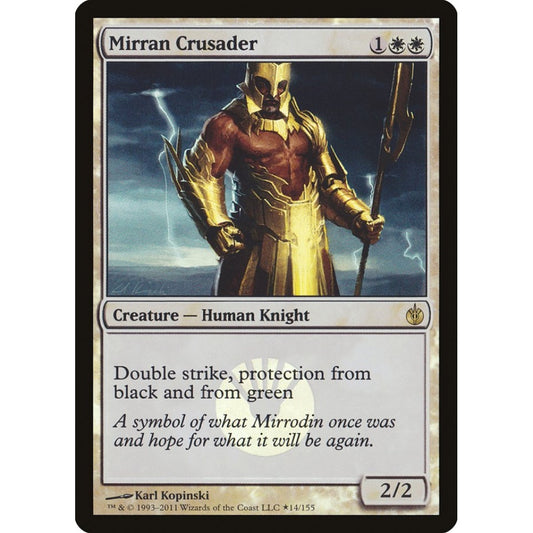 Mirran Crusader rare 14★ Magic the Gathering Mirrodin Besieged Promos