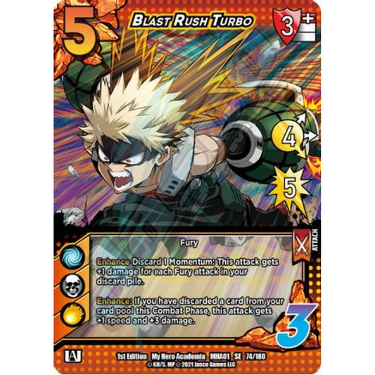 Blast Rush Turbo, 74/180, SE, UniVersus, MHA01 My Hero Academia