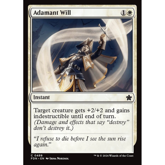 Adamant Will, 488, common, Magic: The Gathering, Foundations