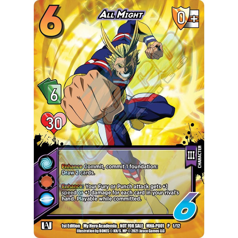 All Might, 1/12, MHA-PU01, Universus, MHA Promos, nan