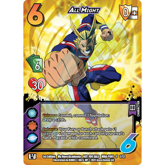 All Might, 1/12, MHA-PU01, Universus, MHA Promos, nan
