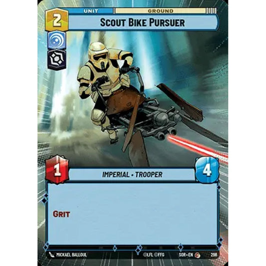 Scout Bike Pursuer, 298, C, Star Wars Unlimited, Sparks Of Rebellion