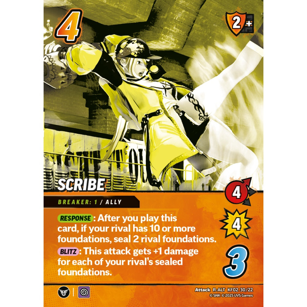 Scribe 30/22 KF02 Universus The King of Fighters XV: Challenger Series: Team Rival Attack R-ALT