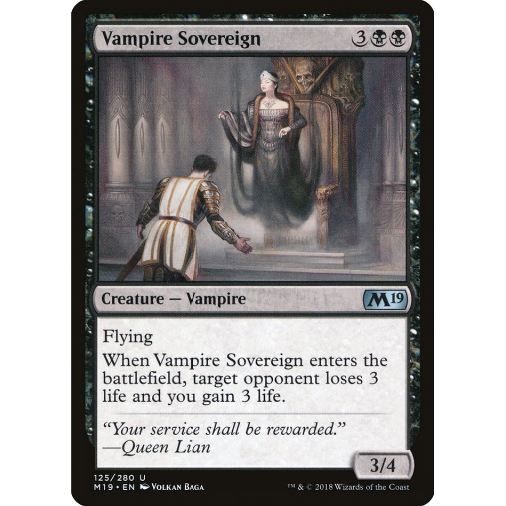 Vampire Sovereign uncommon 125 Magic the Gathering Core Set 2019