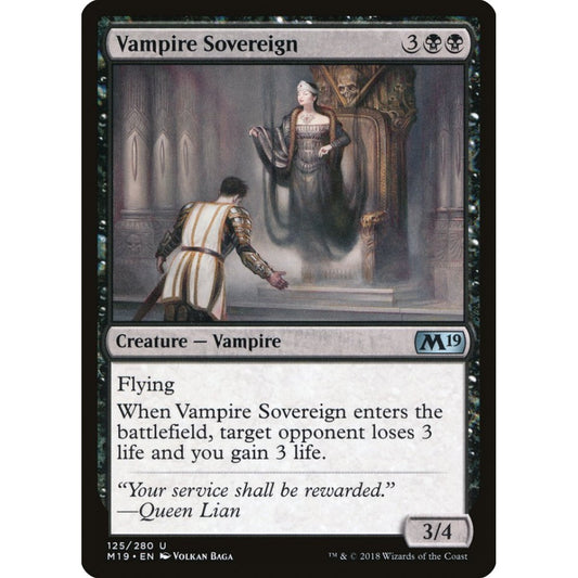 Vampire Sovereign uncommon 125 Magic the Gathering Core Set 2019