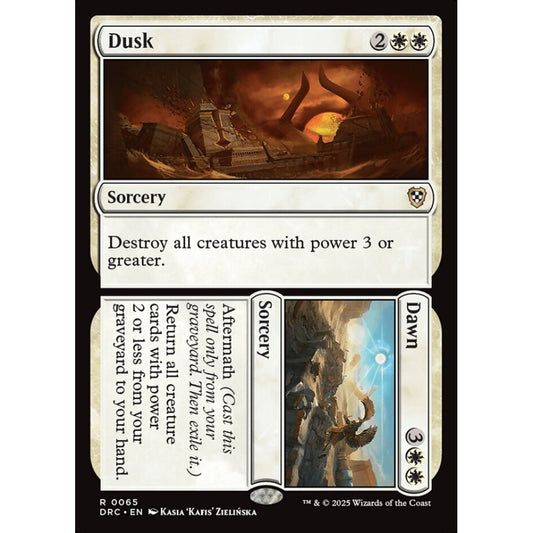 Dusk // Dawn, 65, rare, Magic: The Gathering, Aetherdrift Commander