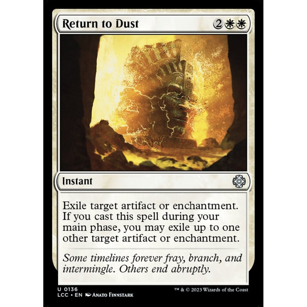Return to Dust, uncommon, 136, Magic the Gathering, The Lost Caverns of Ixalan Commander