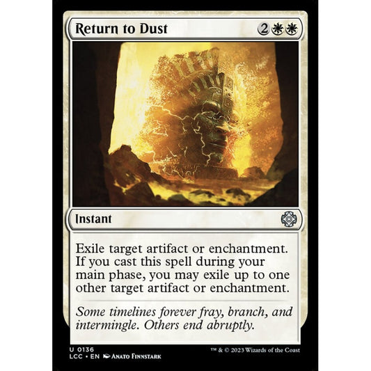 Return to Dust, uncommon, 136, Magic the Gathering, The Lost Caverns of Ixalan Commander