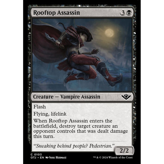 Rooftop Assassin, 103, common, Magic: The Gathering, Outlaws of Thunder Junction