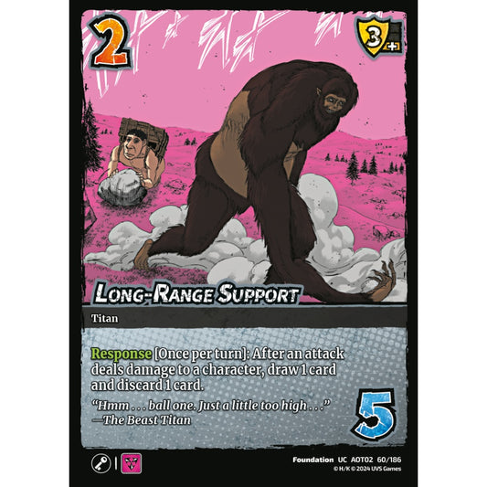 Long-Range Support, 60/186, AOT02, Universus, Attack on Titan: Origins of Power, Foundation, UC