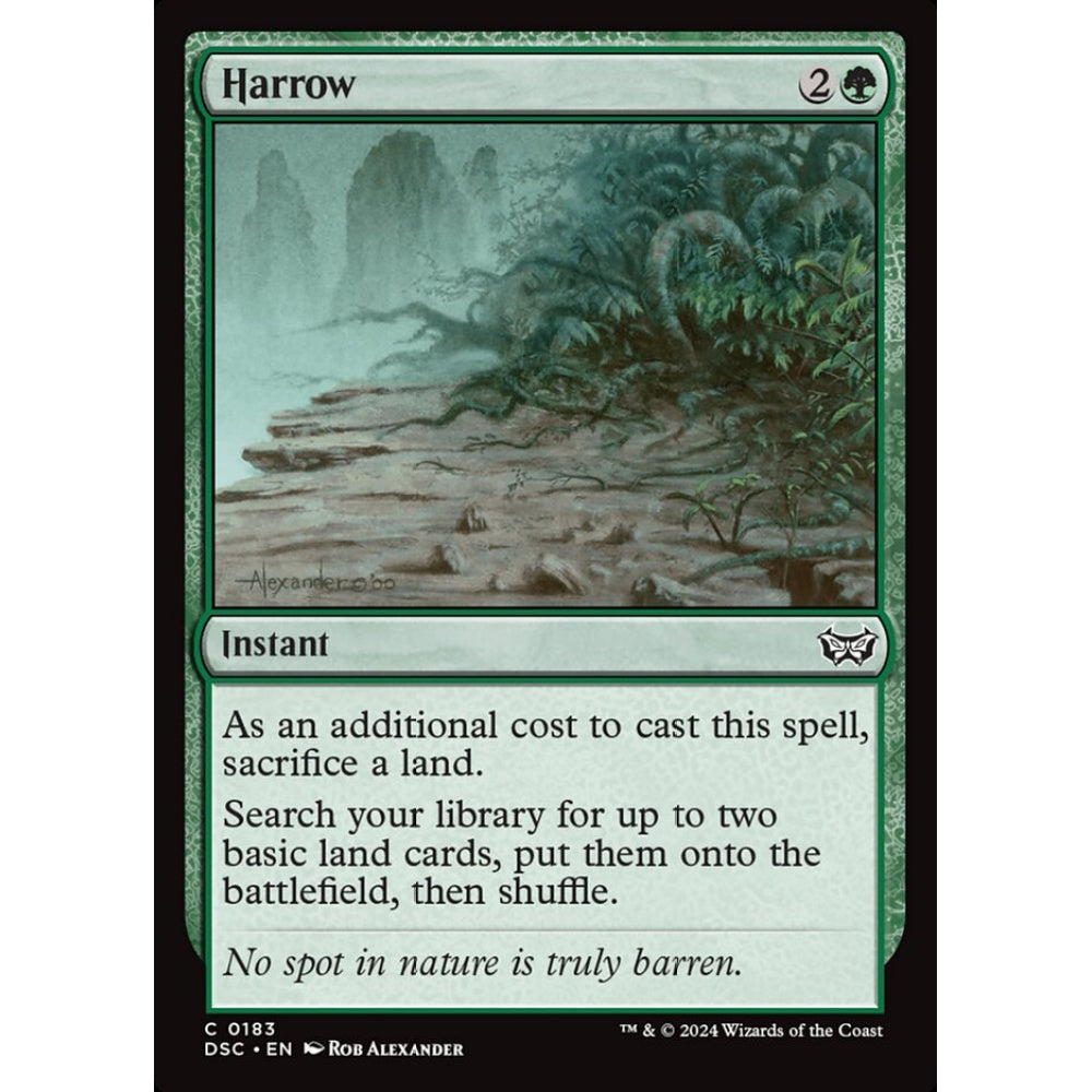 Harrow, 183, common, Magic: The Gathering, Duskmourn: House of Horror