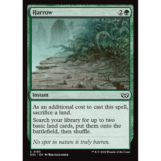 Harrow, 183, common, Magic: The Gathering, Duskmourn: House of Horror