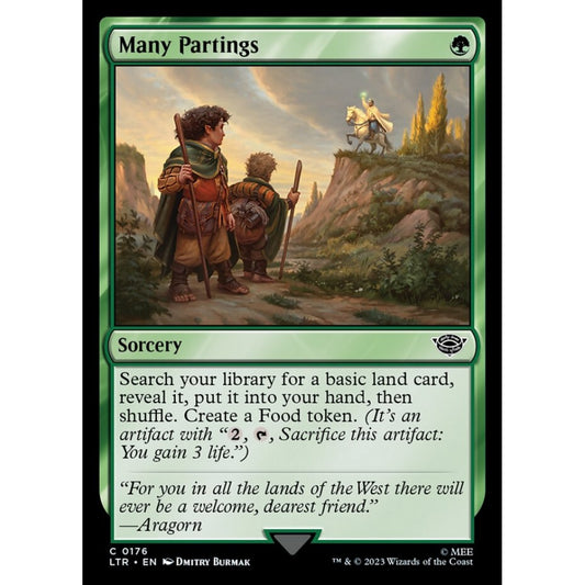 Many Partings, common, 176, Magic the Gathering, The Lord of the Rings: Tales of Middle-earth