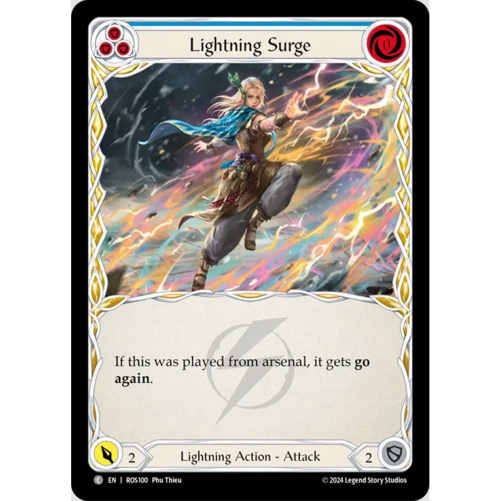 Lightning Surge, Blue), Common, Flesh and Blood, Rosetta