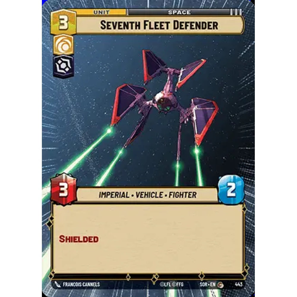 Seventh Fleet Defender, 443, C, Star Wars Unlimited, Sparks Of Rebellion
