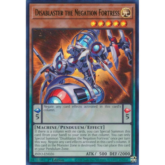 Disablaster the Negation Fortress INFO-EN026 Ultra Yu-Gi-Oh The Infinite Forbidden