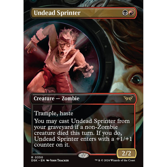 Undead Sprinter, 350, rare, Magic: The Gathering, Duskmourn: House of Horror