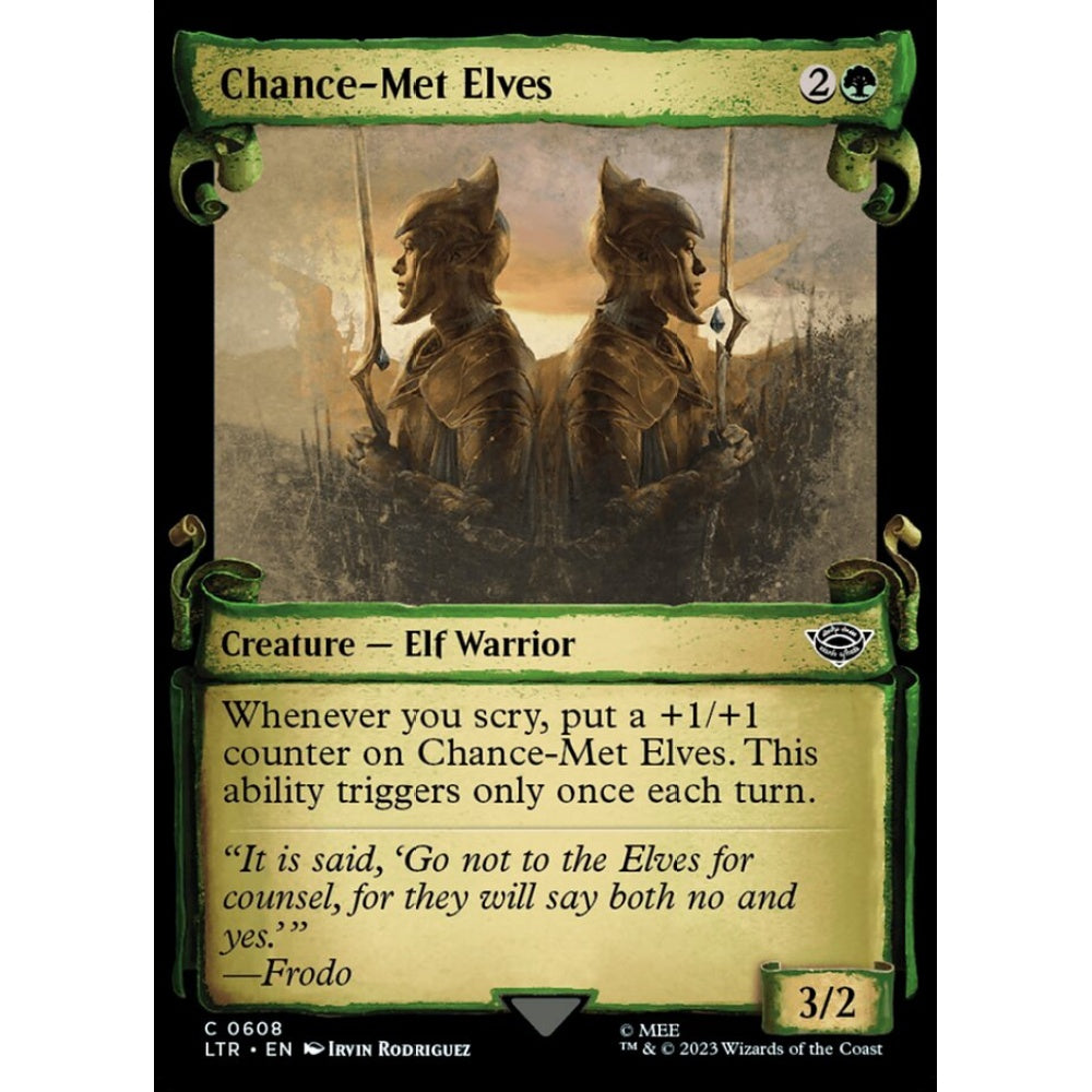 Chance-Met Elves, common, 608, Magic the Gathering, The Lord of the Rings: Tales of Middle-earth