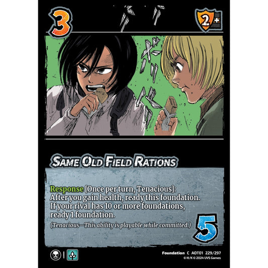 Same Old Field Rations, 229/297, C, UniVersus, Attack on Titan: Battle for Humanity