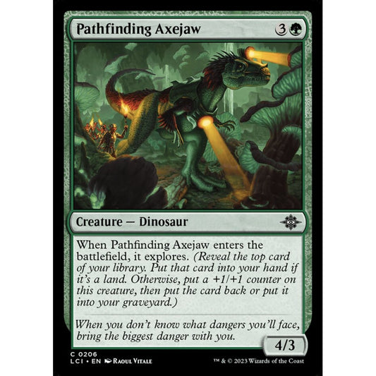 Pathfinding Axejaw common 206 Magic the Gathering The Lost Caverns of Ixalan