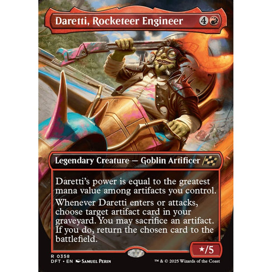 Daretti, Rocketeer Engineer, 358, rare, Magic: The Gathering, Aetherdrift