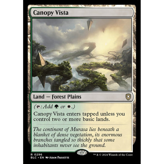 Canopy Vista, 296, rare, Magic: The Gathering, Bloomburrow