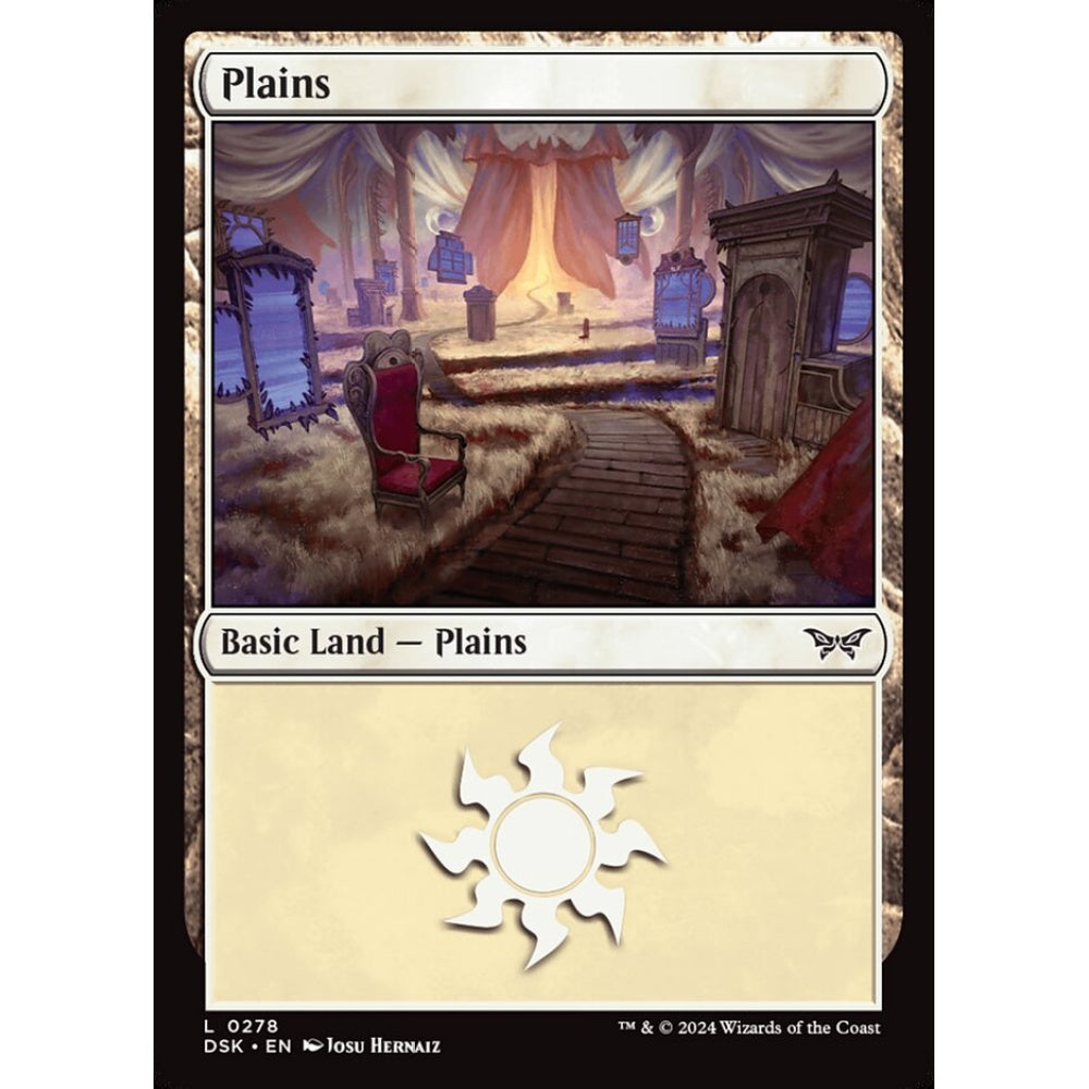 Plains, 278, common, Magic: The Gathering, Duskmourn: House of Horror
