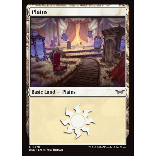 Plains, 278, common, Magic: The Gathering, Duskmourn: House of Horror