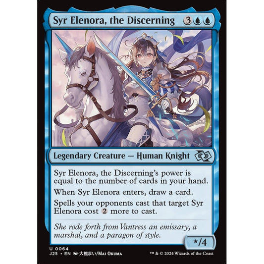 Syr Elenora, the Discerning, 64, uncommon, Magic: The Gathering, Foundations Jumpstart