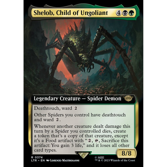 Shelob, Child of Ungoliant, rare, 374, Magic the Gathering, The Lord of the Rings: Tales of Middle-earth