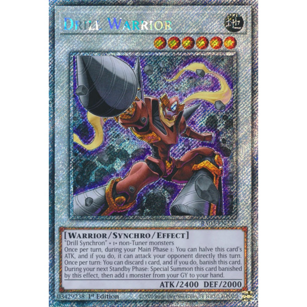 Drill Warrior ABPF-EN041 Ultimate Ultimate Rare Yu-Gi-Oh Absolute Powerforce in Art