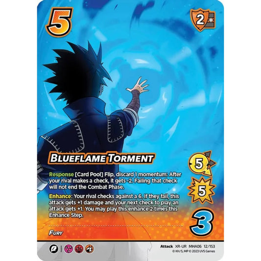 Blueflame Torment, 12/153, XR-UR, UniVersus, MHA06 Jet Burn