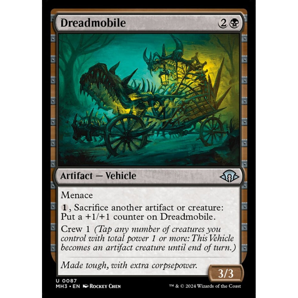 Dreadmobile, 87, uncommon, Magic: The Gathering, Modern Horizons 3