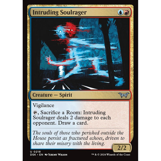 Intruding Soulrager, 218, uncommon, Magic: The Gathering, Duskmourn: House of Horror